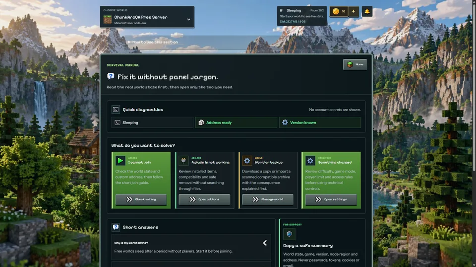 Community, activity and support (EN)