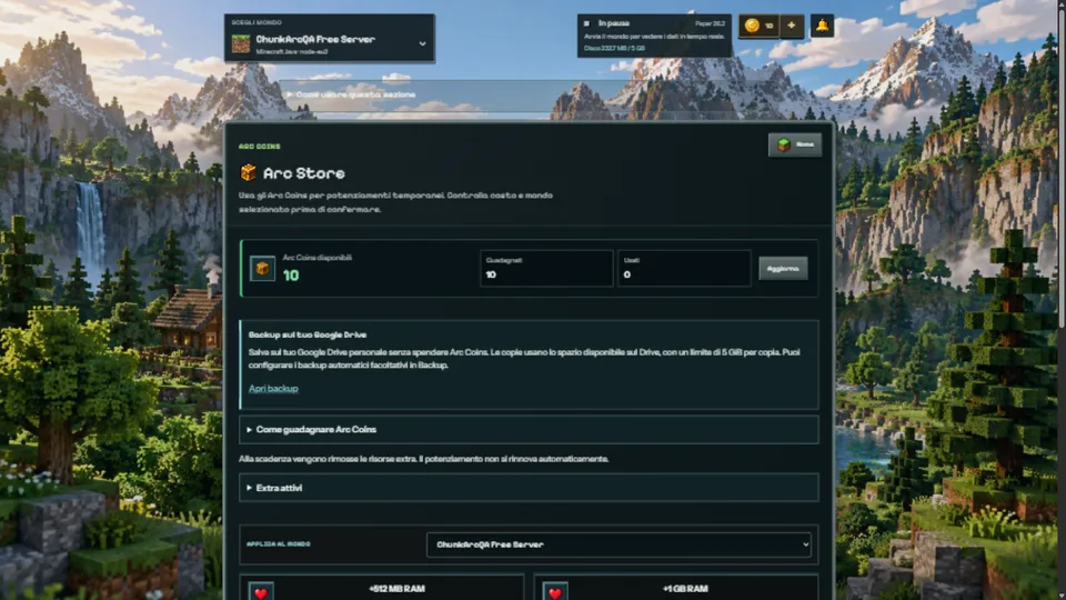 Arc Store e Arc Rewards (IT)